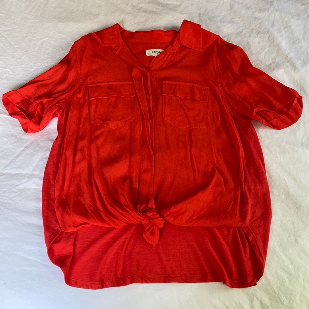 Anthropologie Porridge button up top